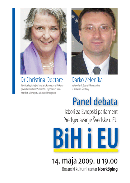 Paneldebatten ”Bosnien-Hercegovina och EU” · Panel debata ”Bosna i Hercegovina i EU”