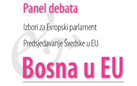 Paneldebatten ”Bosnien i EU” [Design: Haris T.]