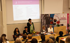 Emina Ćejvan, ordförande :: Högskolan i Skövde, 2010-03-20 [Foto: Haris T.]